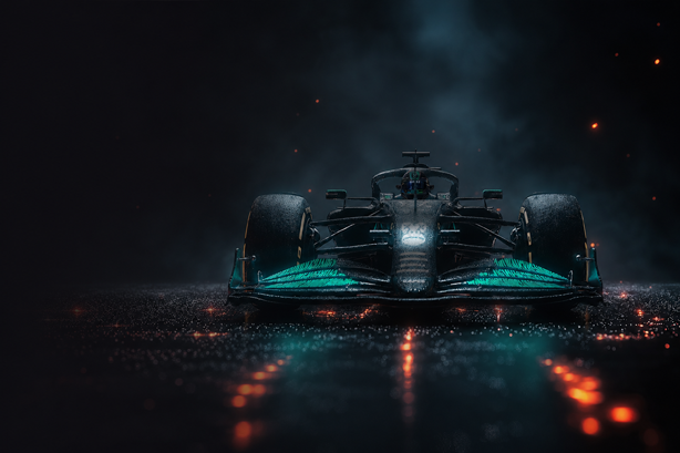 EAPES Marketplace visual featuring a futuristic race car