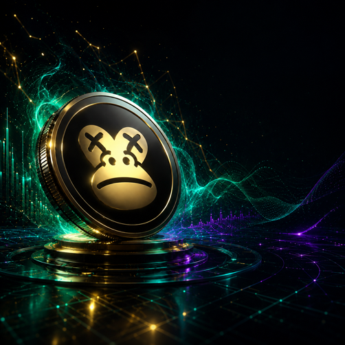 EAPES utility token artwork in gold, teal, and purple