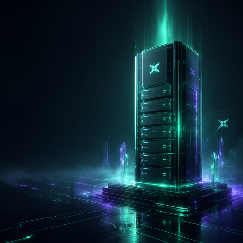 EAPES Validator infrastructure illuminated in MultiversX colors